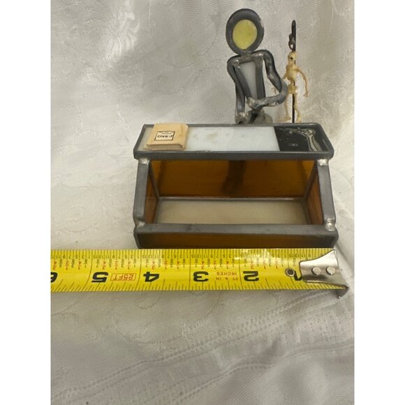 Carl Goeller Stained Glass radiologist x-rays DoctorDesk Decor card holder - Picture 11 of 11